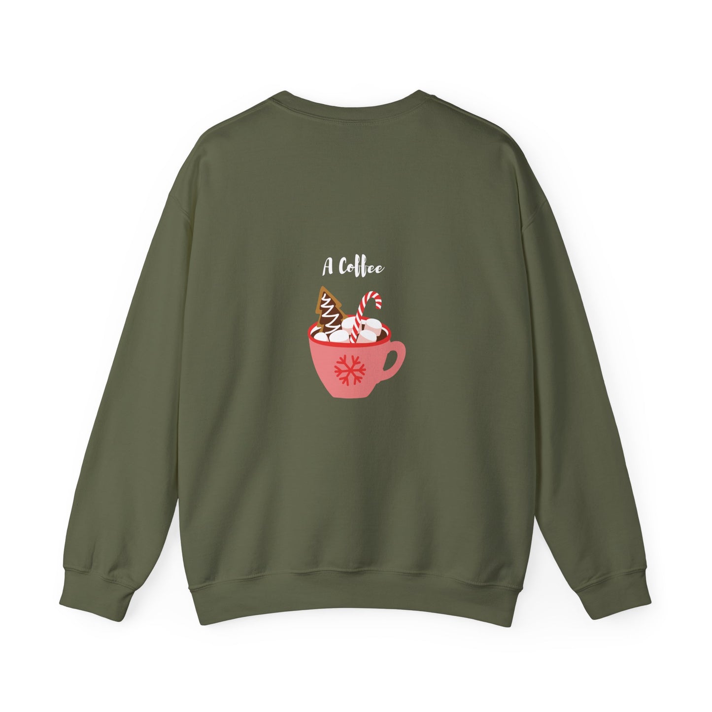 All I want for Christmas is... A Coffee: Unisex Heavy Blend™ Crewneck Sweatshirt