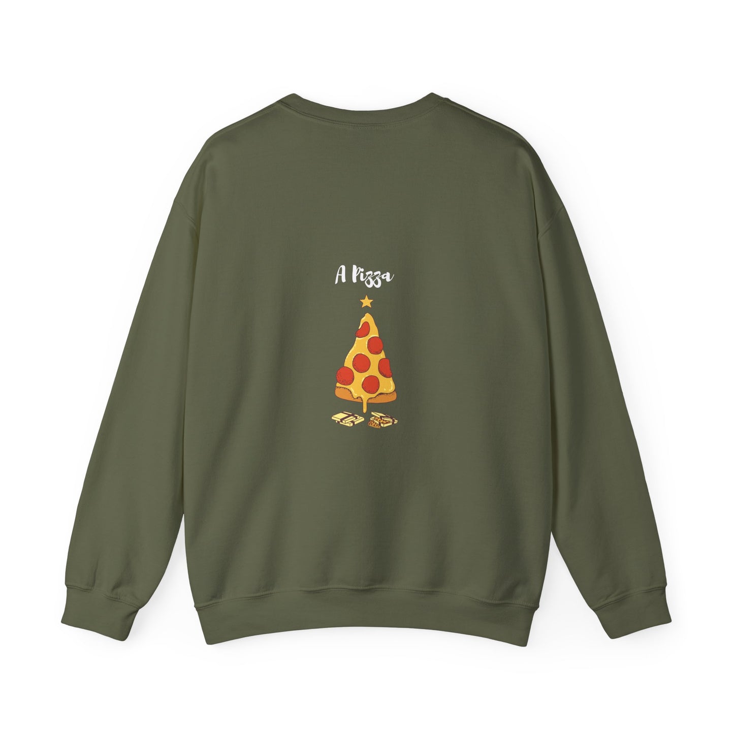 All I want for Christmas is... A Pizza: Unisex Heavy Blend™ Crewneck Sweatshirt