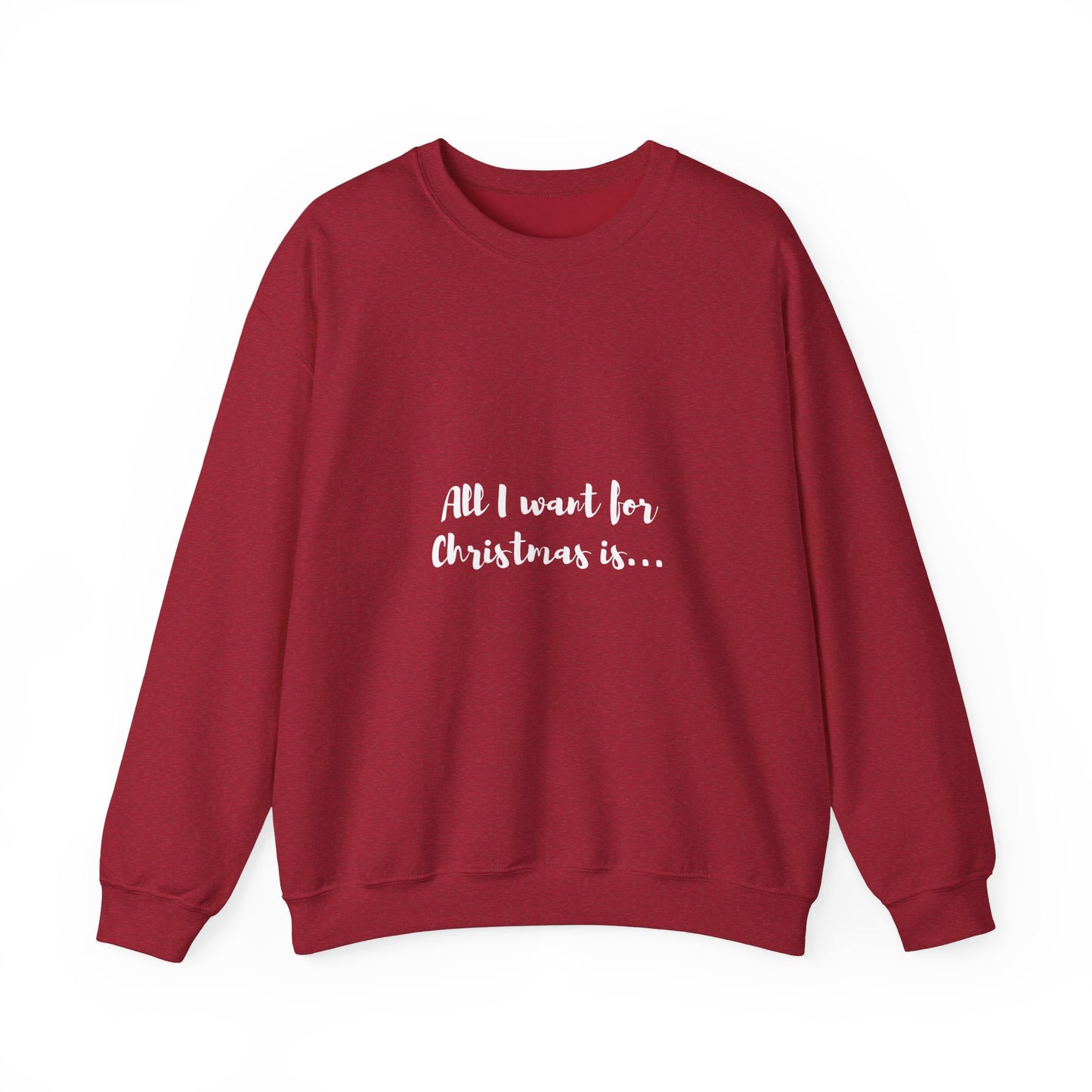 All I want for Christmas is... A Coffee: Unisex Heavy Blend™ Crewneck Sweatshirt