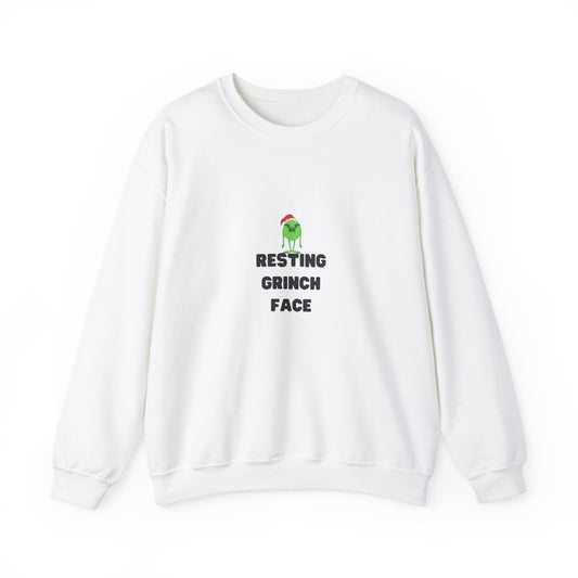 Resting Grinch Face: Unisex Heavy Blend™ Crewneck Sweatshirt