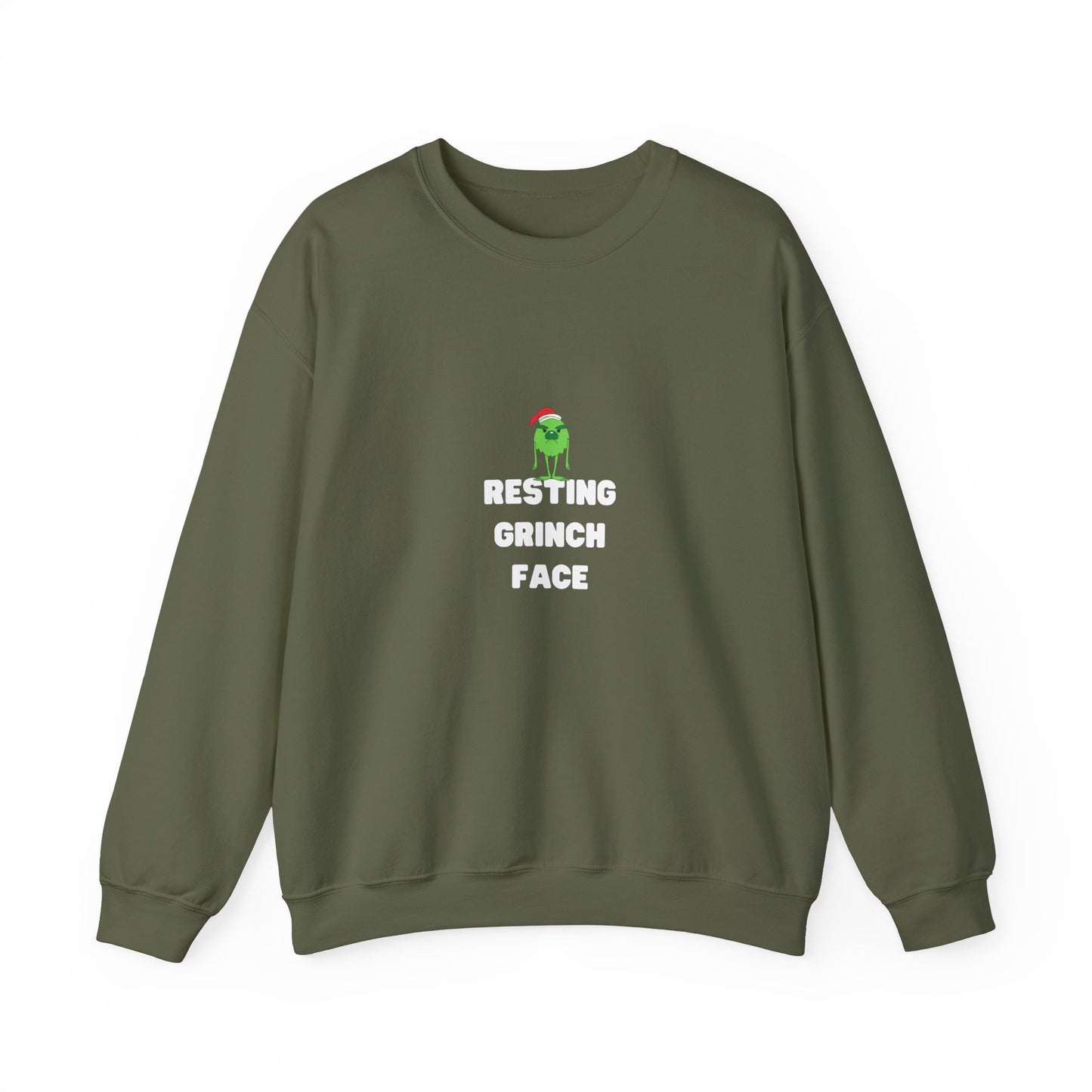 Resting Grinch Face: Unisex Heavy Blend™ Crewneck Sweatshirt