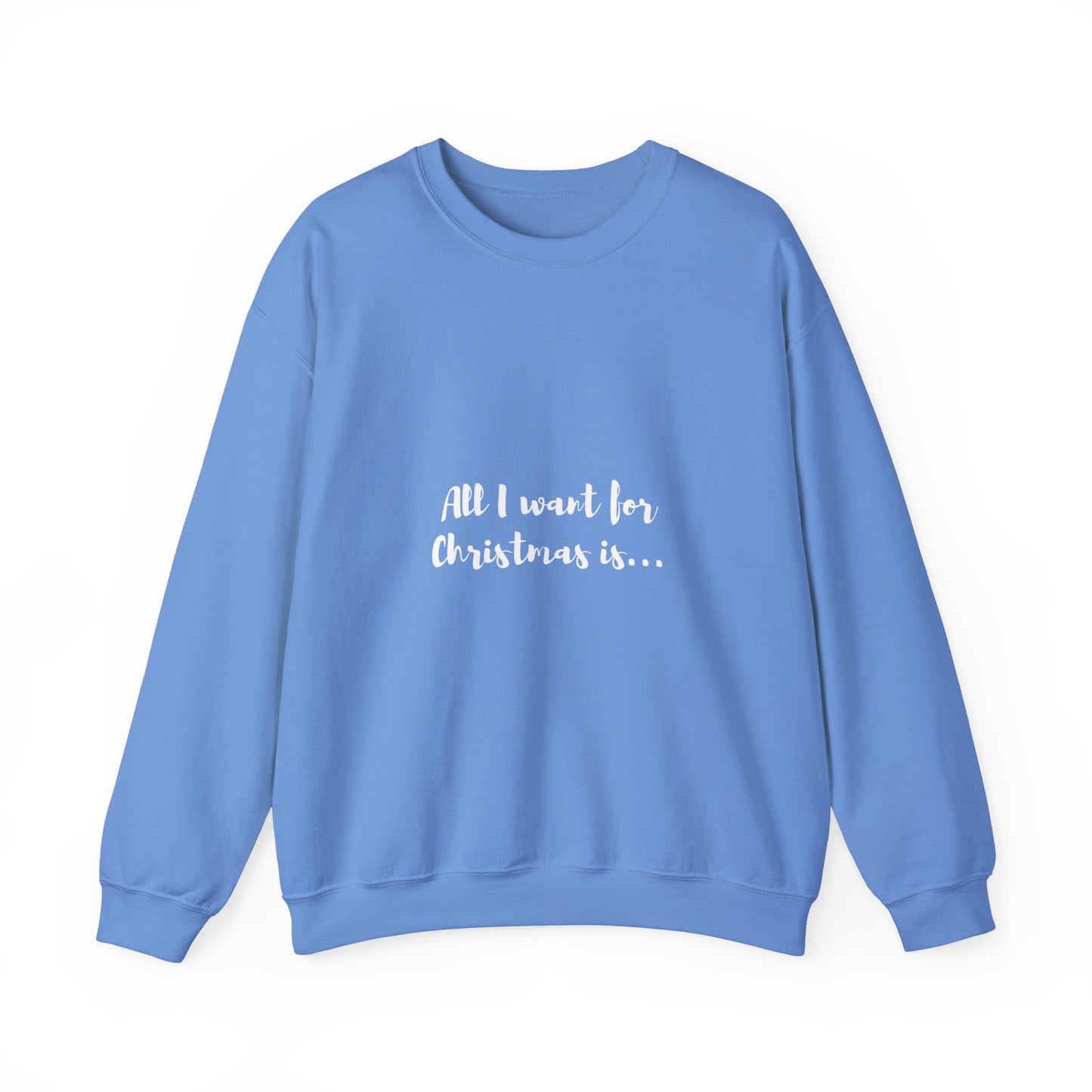 All I want for Christmas is... A Coffee: Unisex Heavy Blend™ Crewneck Sweatshirt